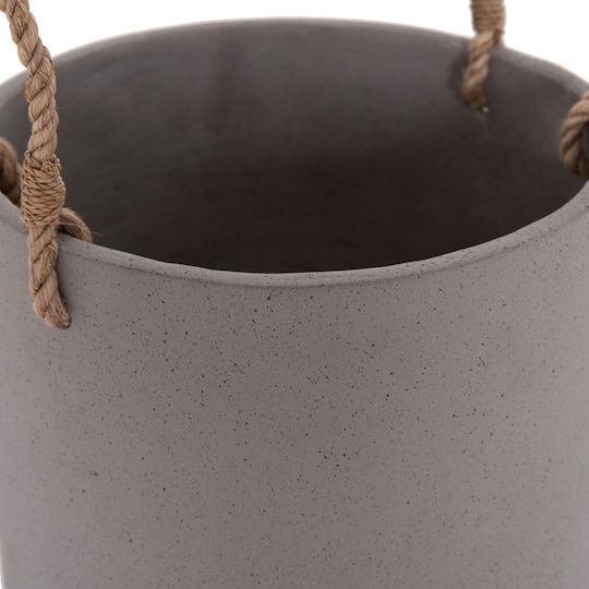 HomeMarkt Tryll Γλάστρα Τσιμεντένια Γκρι 21x21εκ.
