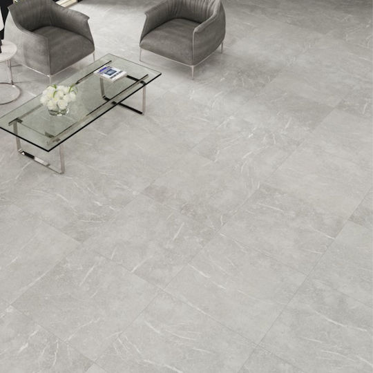 Azulejos Benadresa 2501.2554 Piesă Ceramica De Podea / Montată Pe Perete Bucătărie / Baie Porțelan Finisaj Lucios 80x80cm Smoke