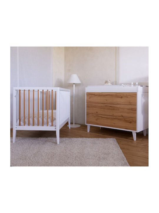 Baby Kommode mit 3 Schubladen White Biscuit 115x51x85cm
