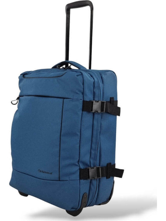 Diplomat Cabin Blue Suitcase With 2 Wheels Height 55cm