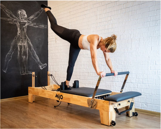 Pat Reformer Pilates Pliabil din Lemn Foldable Mijo Cod 23298