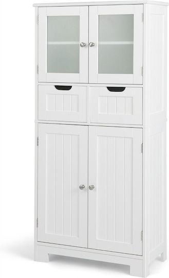 Kitchen Floor Drawer Unit White 60x30x128cm