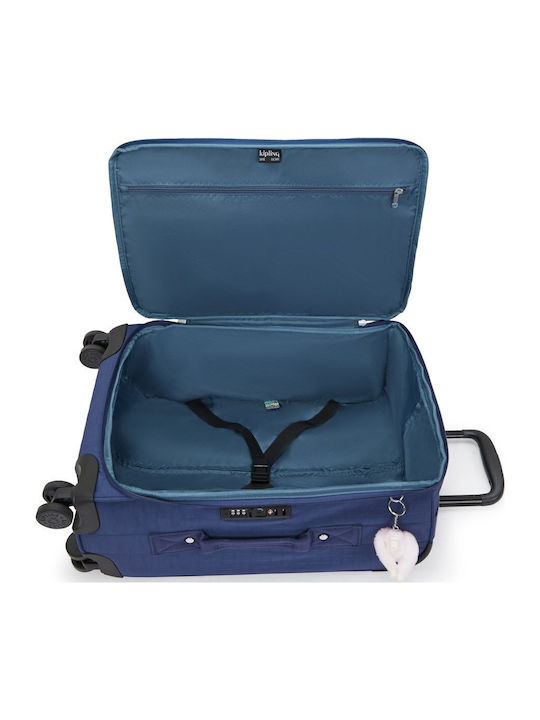 Kipling Μεσαία Βαλίτσα Ταξιδίου Casual Blue Combo με 4 Ρόδες Ύψους 60εκ.