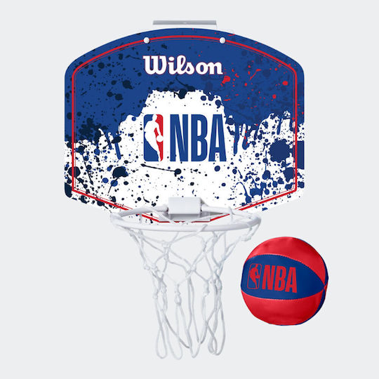 Wilson Indoor & Outdoor Over Door Basketball Hoop with Ball Nba Team Mini Hoop