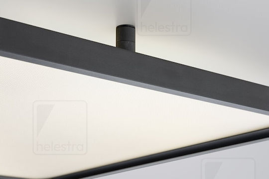 Helestra Таванно осветление 61бр Черен с Вграден LED