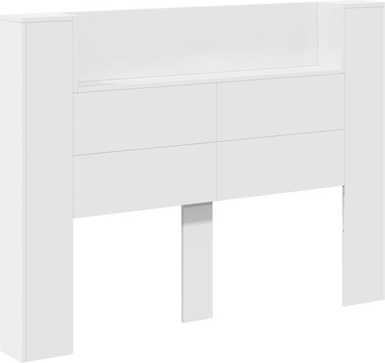 vidaXL Wooden Bed Headboard White 140x103.5cm