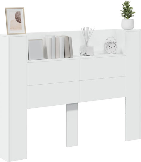 vidaXL Wooden Bed Headboard White 140x103.5cm