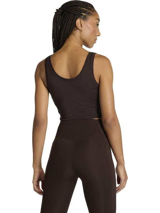 adidas We 3s Crop Tank Blouse Coffee