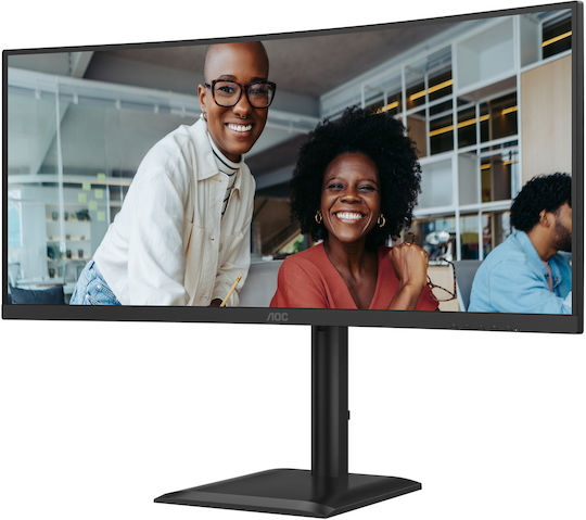 AOC CU34E4CV Ultrawide VA HDR Curved Monitor 34" QHD 3440x1440 με Χρόνο Απόκρισης 4ms GTG