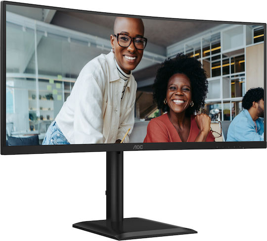 AOC CU34E4CV Ultrawide VA HDR Curved Monitor 34" QHD 3440x1440 με Χρόνο Απόκρισης 4ms GTG