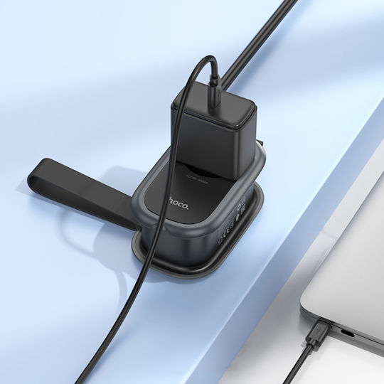 Hoco Single Socket with Surge Protection 2 Positions with 2 USB-A, 1 USB-C and Cable 1.1m