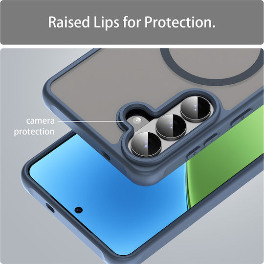 Techsuit Umschlag Rückseite Kunststoff Marineblau (Galaxy S26+)