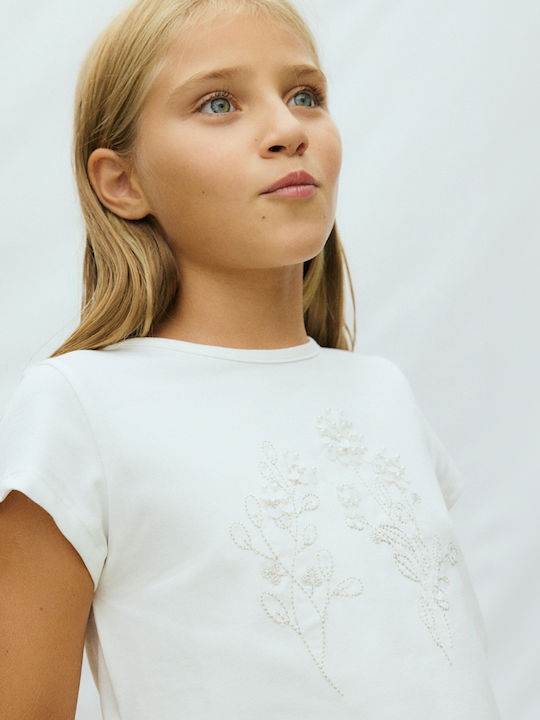 Kinder-T-Shirt Ecru