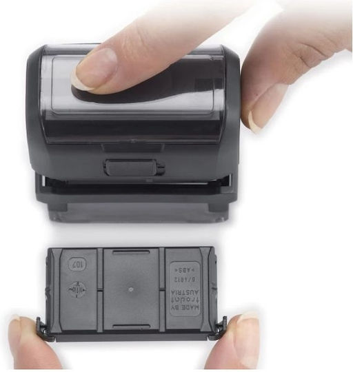 Trodat Self-Inking Date Stamp in Greek Language with Black Ink