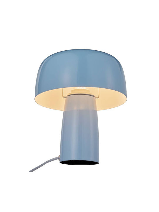 Butlers Tischlampe mit Blau Schirm und Basis