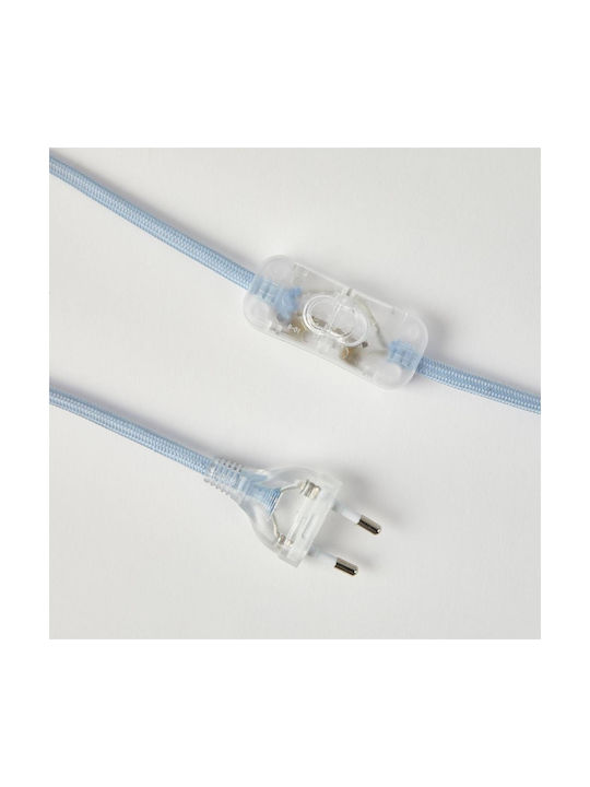 Butlers Tischlampe mit Blau Schirm und Basis
