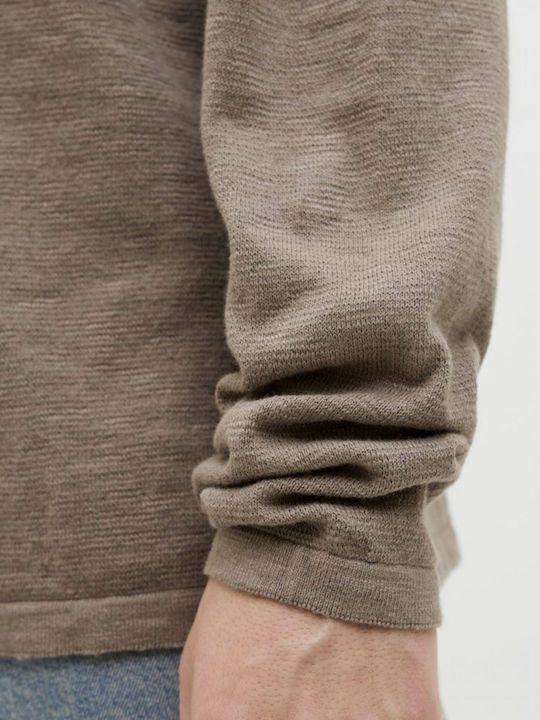 Langarm-Pullover Brown