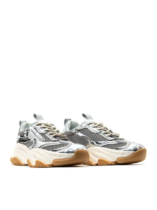 Possession-e Chunky Sneakers Metallic Silver