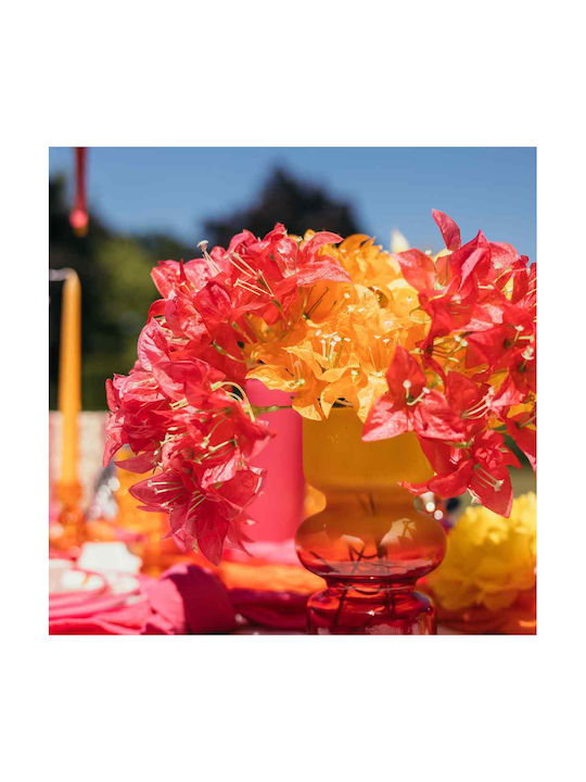 Beauty Home Διακοσμητικό Βάζο Γυάλινο Gabriel Κίτρινο Y18cm