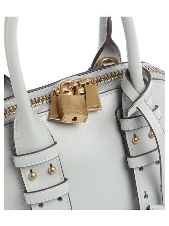 Bowling Leder Damentasche Handtasche Gray