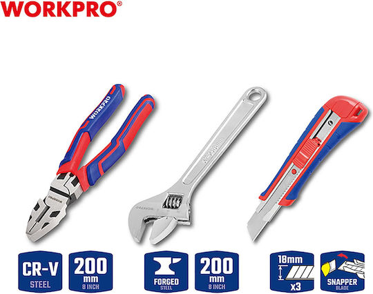 WorkPro Schlag Bohrer 710W mit Koffer