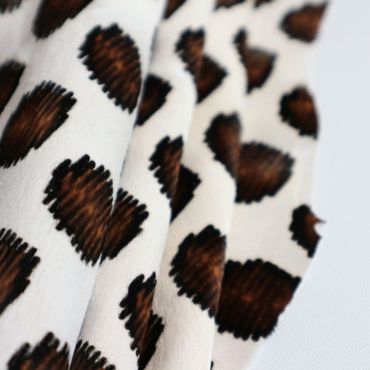 Ponyskin Leather 86x70cm Animal Print Brown-Black