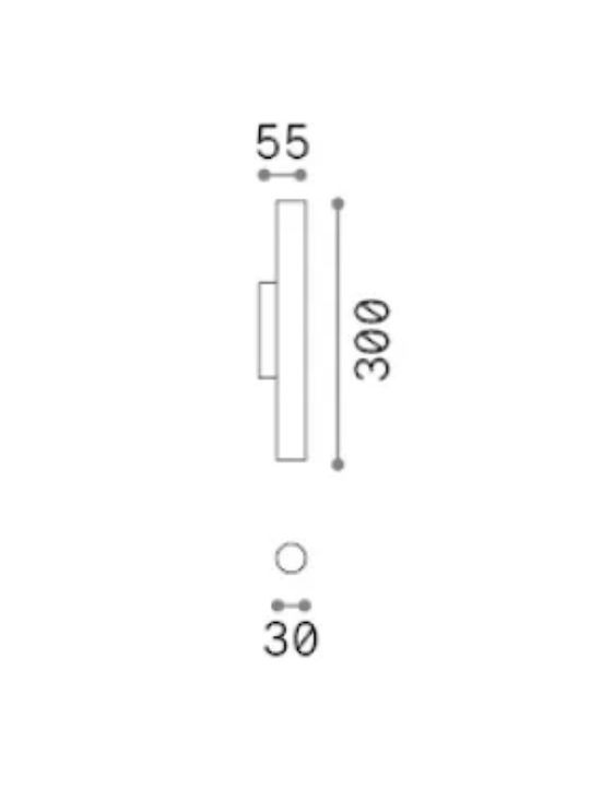 Ideal Lux Double LED Warm White Spot in White Color