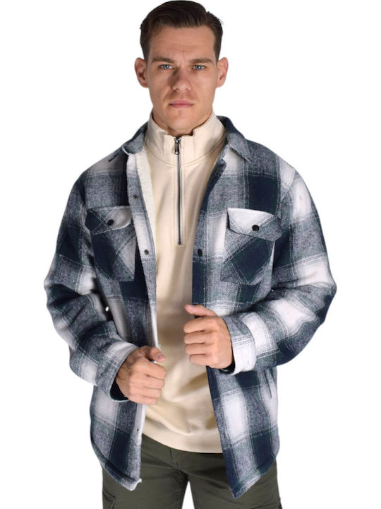 Langärmeliges Overshirt in schmaler Passform Grün