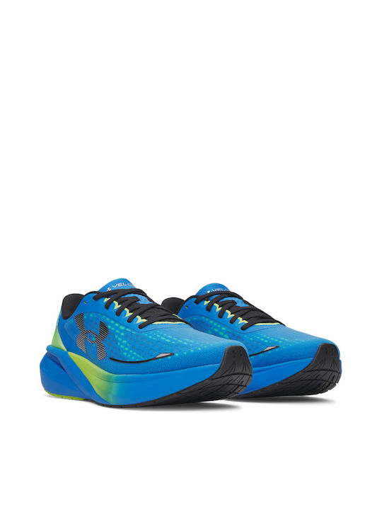 Velociti Sport Shoes Running Blue Atlantis / High Vis Yellow / Black