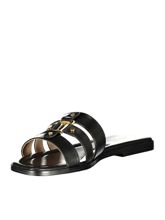 Women's Flat Sandals in Black Color