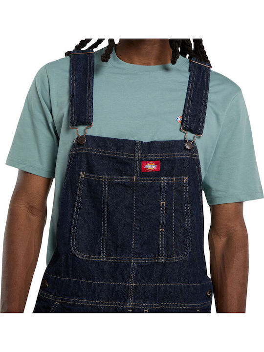 Ανδρική Τζιν Σαλοπέτα με Loose Straight Εφαρμογή Rinsed Denim