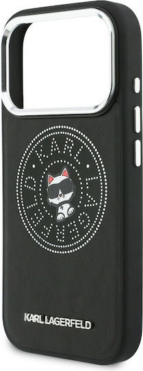 Karl Lagerfeld Point + & Choupette Sketch Magsafe Iphone 17 Pro Max Schwarze Handyhülle