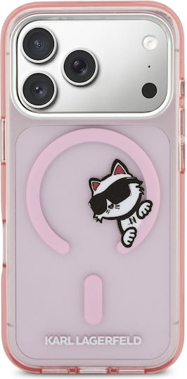 Handyhülle Karl Lagerfeld Iml Peekaboo Magsafe Iphone 17 Pro Max Rosa