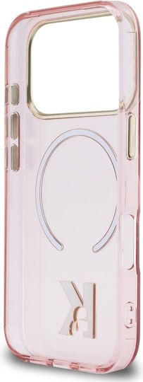 Karl Lagerfeld Iml K Head Logo Magsafe iPhone 17 Pro Rosa Handyhülle