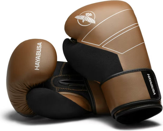 Hayabusa Γάντια Πυγμαχίας Δερμάτινα για Αγώνα Καφέ
