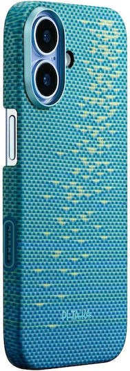 Pitaka Back Cover Aramid Fiber Plastic 1mm Blue for iPhone 17
