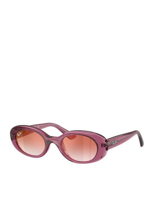 Ray Ban Ovale Kinder-Sonnenbrillen mit Polarisiert Spiegel Gläser Lila für 7-11 Jahre