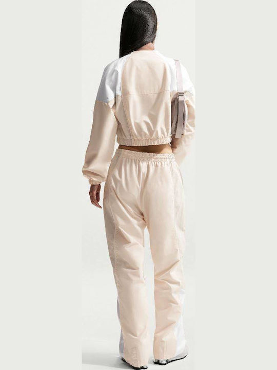 Nsw Shrunken Track Γυναικεία Ζακέτα Chalk / White