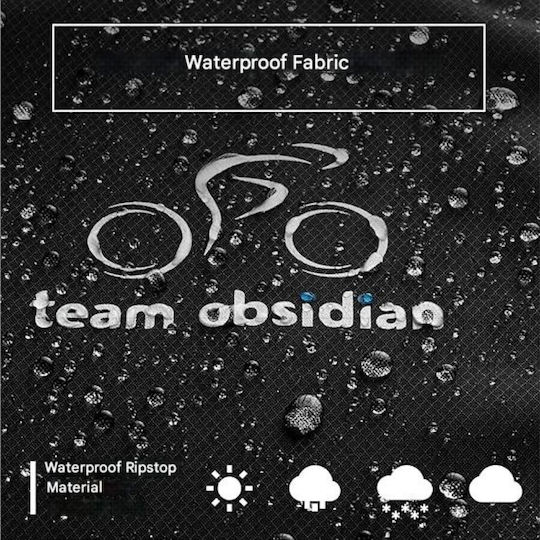 Husă Impermeabilă Pentru Bicicletă TeamObsidian 1-3 Biciclete Material Durabil Protecție UV Negru