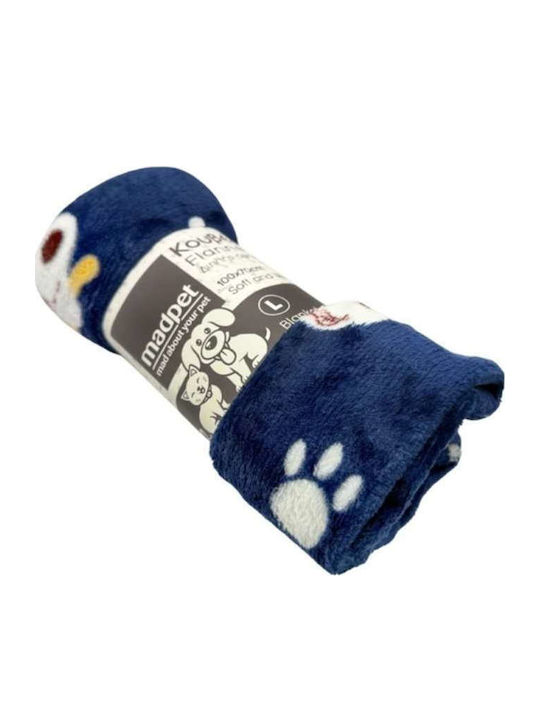 Madpet Pătură de purtat pentru Câini Albastră 100x70cm