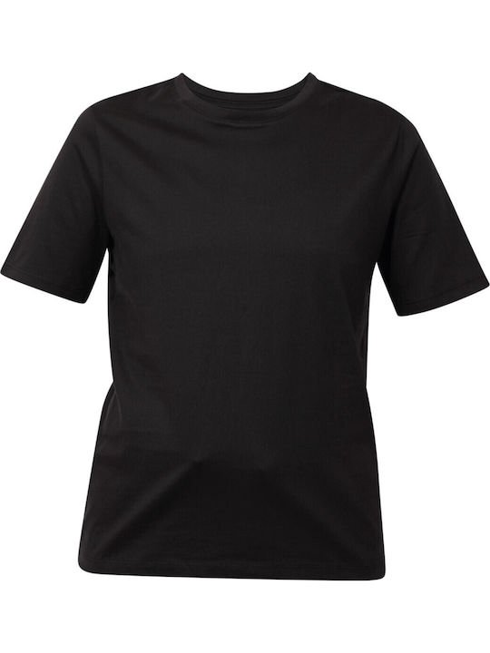 Damen Sport Bluse Kurzärmelig Schnell trocknend Black