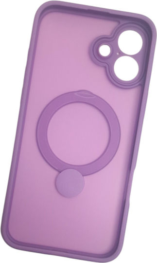 Naxius Задна корица Изкуствена кожа с Каишка Лилав (iPhone 16 Plus)