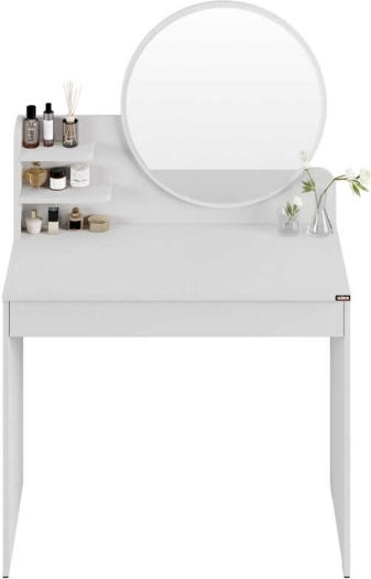 White Bedroom Makeup Dressing Table 90x45x138cm