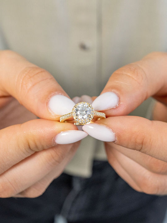 Kiriakos Gofas Single Stone from Gold 14K