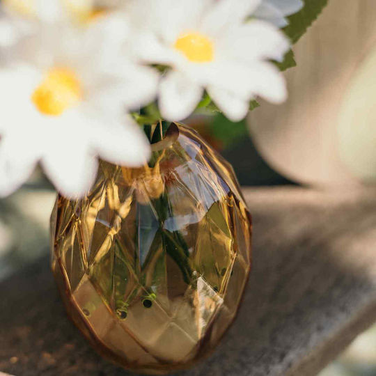 Beauty Home Decorative Glass Vase Milo Orange Y10.5cm
