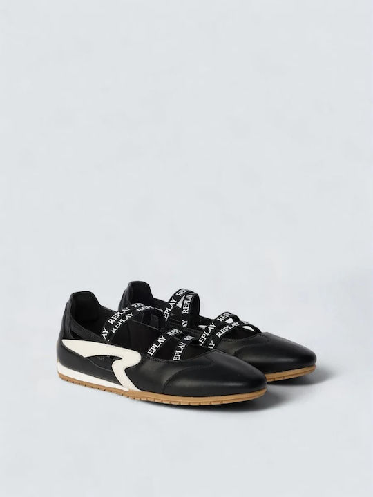 Leather Ballerinas Black
