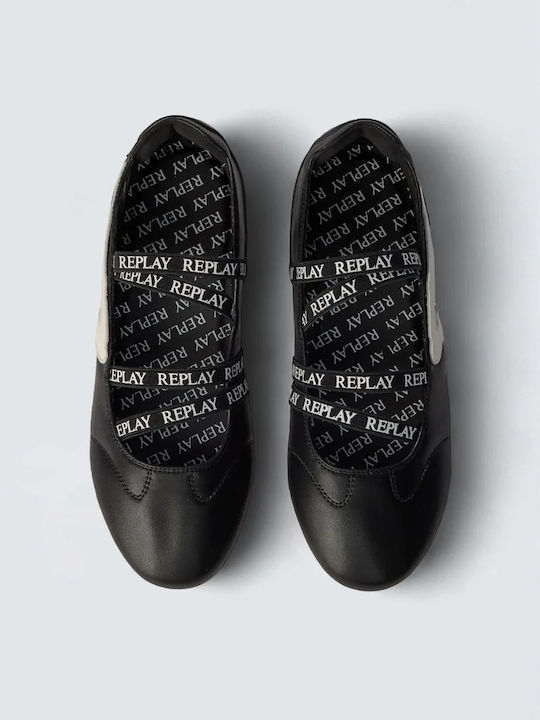 Leather Ballerinas Black