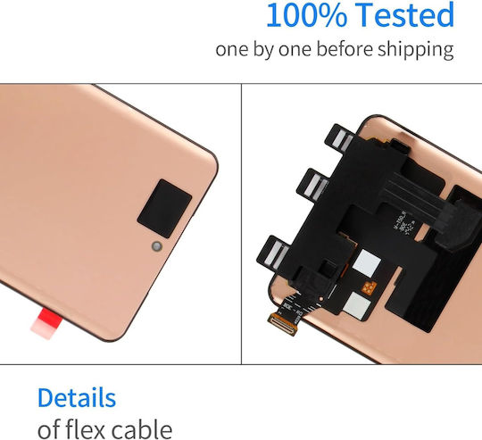 Екран OLED със Сензорен Механизъм и Рамка за OnePlus 12R 5G, CPH2609, CPH2585, CPH2611 (Черен)