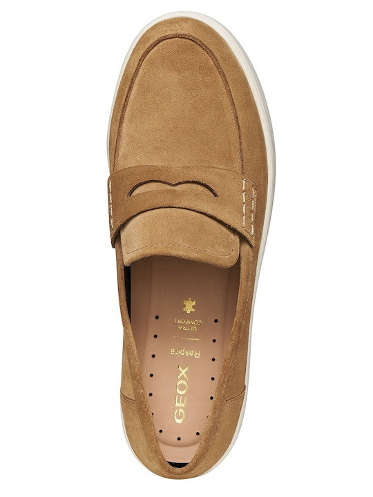 Spherica Ecub-1 B Men's Suede Loafers Tabac Brown