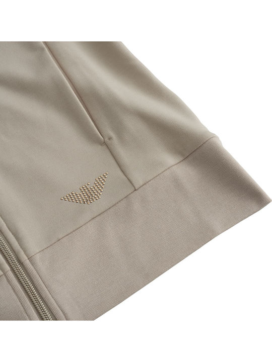 Women's Sweatshirt Jacket Beige